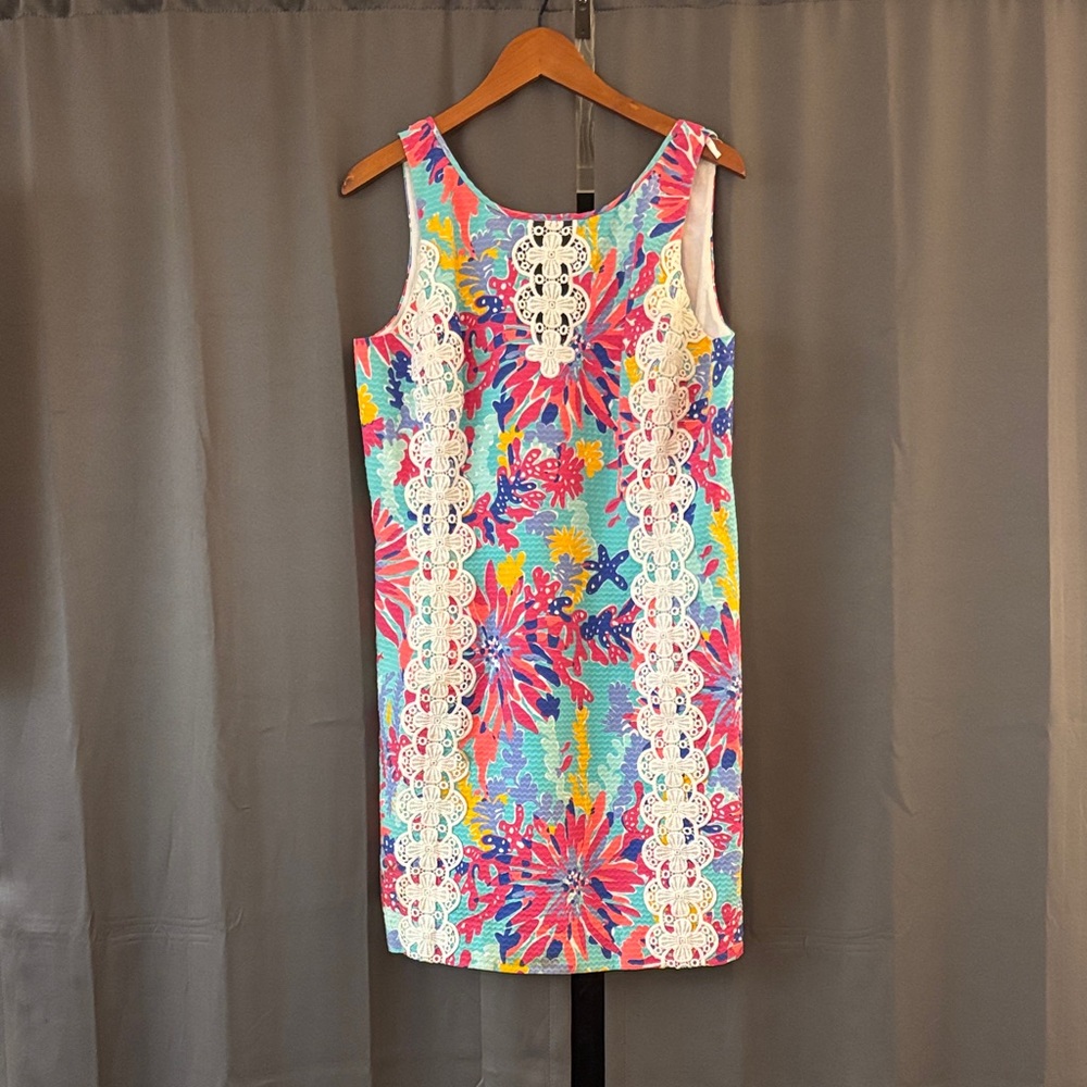 Lilly Pulitzer Vibrant Floral Lace Mini Dress